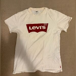 Levi's White and Red Logo Men's T-Shirt
